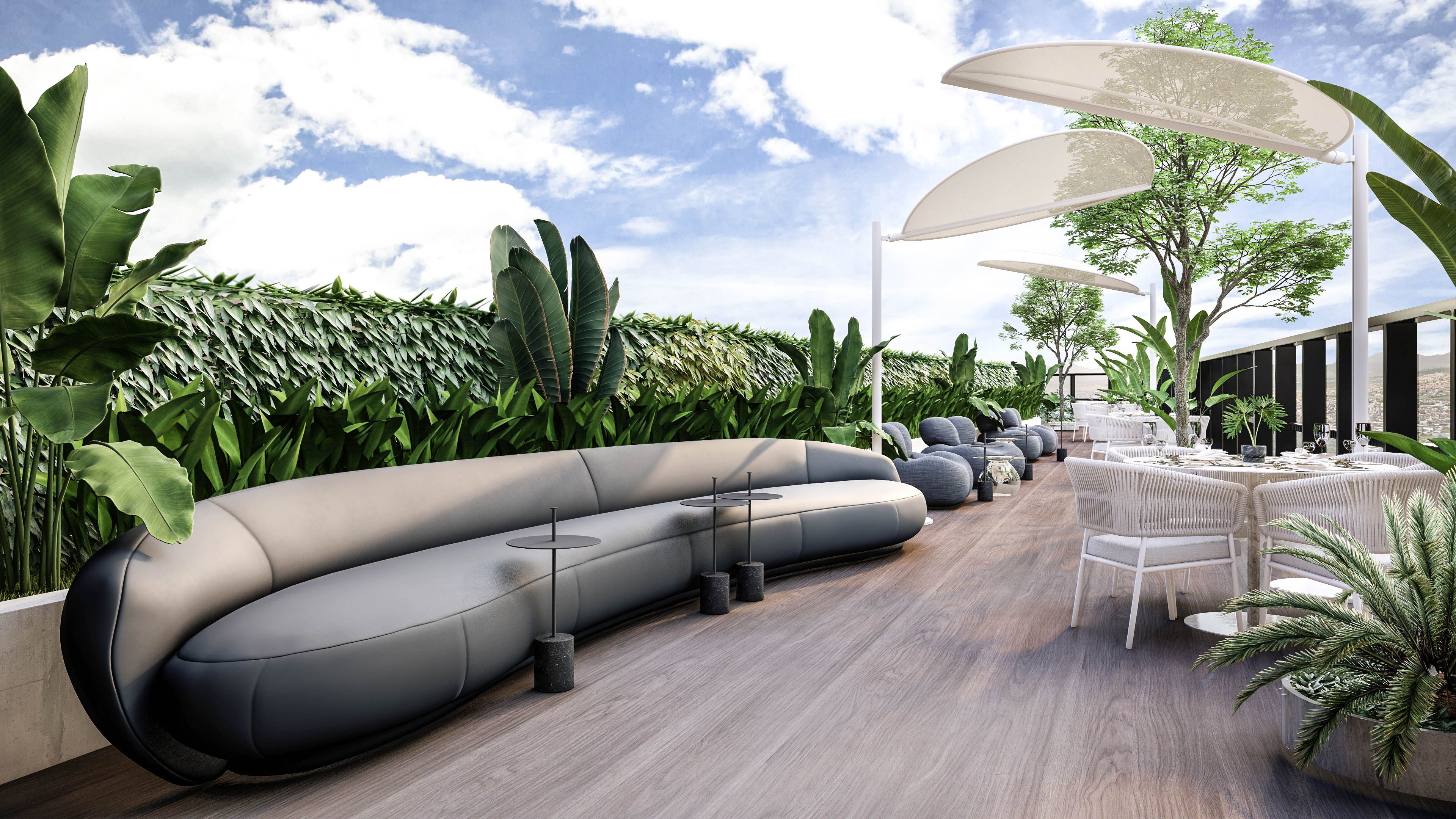 Terraço empresarial